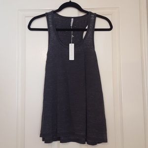 NEW Z Supply Charcoal Burnout Racer Back Tank Top
